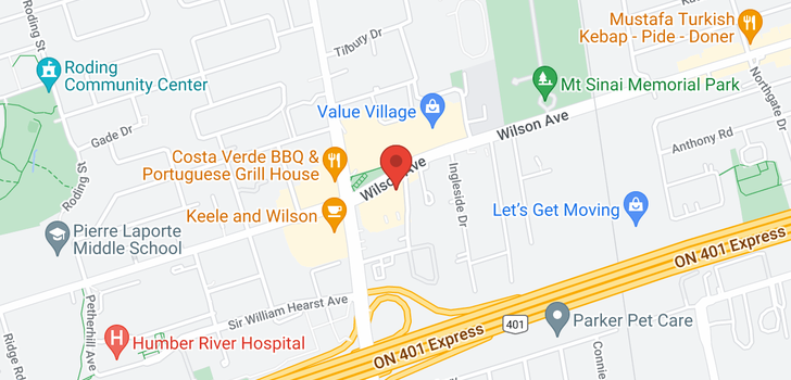 map of 1077 WILSON AVE